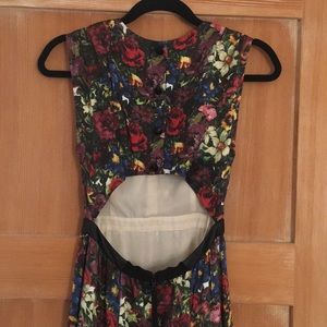 Alice and Olivia Silk Floral Maxi Dress